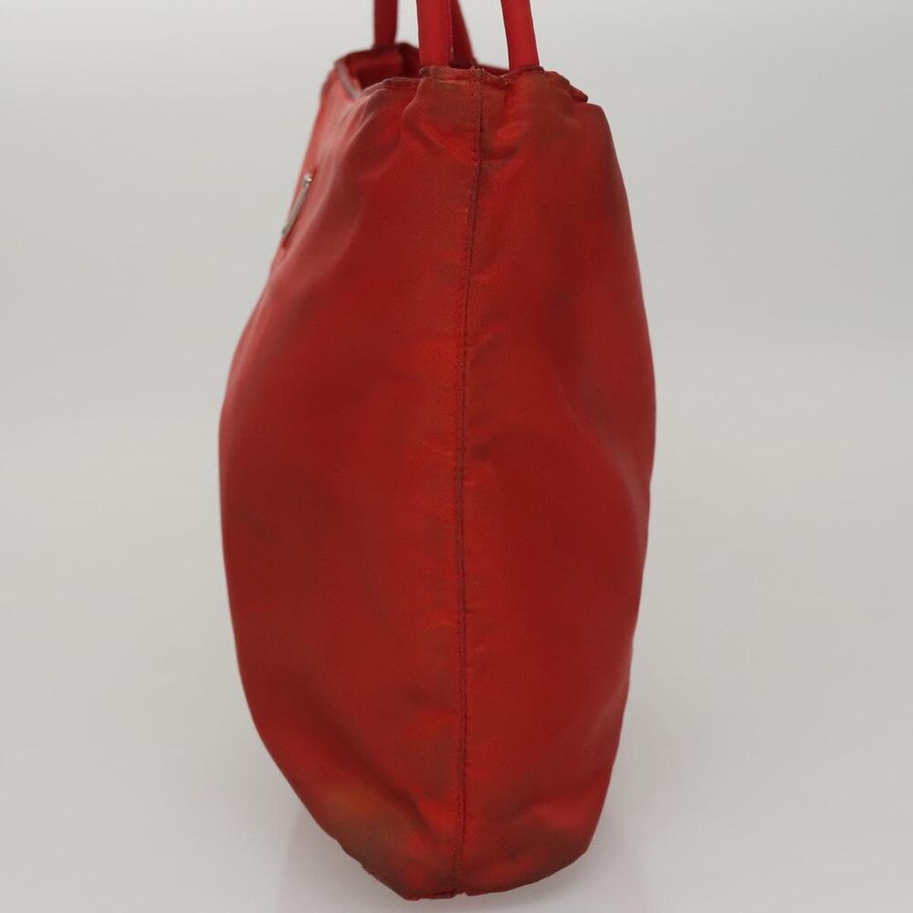 PRADA Shoulder Bag Nylon Red - Picture 4 of 13